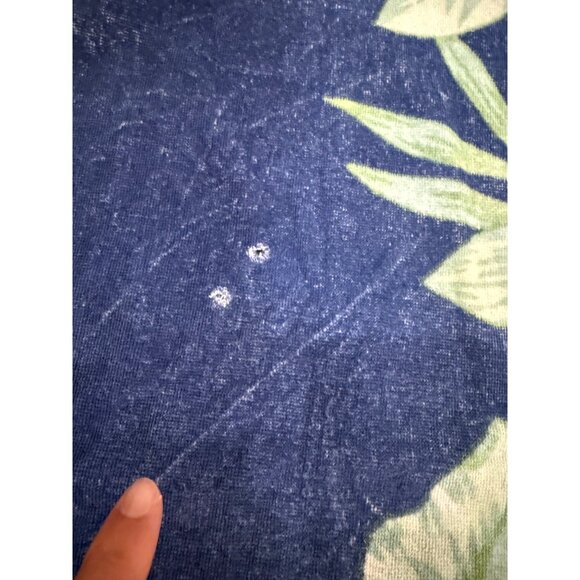 VTG 90s Nautica Tropical Floral Beach Towel " Cotton Poolside Preppy resort read - Picture 5 of 11